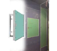 Paintable Plasterboard Access Panel with Touch Latch, Screw-in Design for Easy Installation, Ideal for Wall Hole Cover and Service Flap Solutions