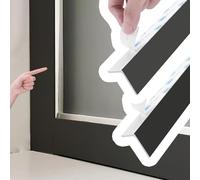 Paintable PVC Window Light Blocker, 20-92 Inch Self Adhesive Light Gap Blockers 2 PCS, White/Black/Gray Blocking Strips Outside Mount(Black,170cm/68)