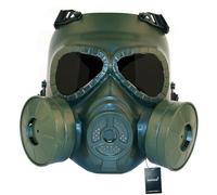 Paintball Mask Tactical Mask Full Face Protection Gear CS game Halloween Cosplay Masks with Double Turbo Fan