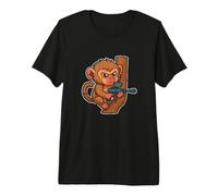 Paintball Monkey Tree Tactic Premium T-Shirt