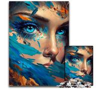 Painted Anime Girl Jigsaw Puzzles for Adults 1000 Piece Paper Puzzles for Mother'S Day Birthdays Christmas 1000 PCS(38x26cm)