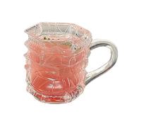 Painted Book Mug - 200ml Heat Resistant Glass Cup 3D Stacked Books Design, Novelty Drinkware Handle Cup, Creative Reader Gift | Women Men Bookworm Writers Librarians Reading Lovers Christmas Birthday