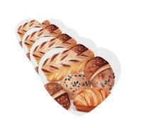 Painted Bread Car Air Fresheners Cards 4 Pcs Hanging Fragrance Scented Cards Long-Lasting Car Aromatherapy Tablets for Wardrobe Bathroom Car Interior Mirror Pendant Gifts