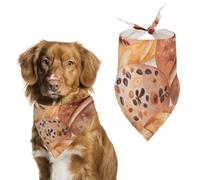 Painted Bread Printed Pet Scarf Polyester Triangle Scarf - One Size (27.6in X 11.8in)