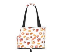 Painted Bread Printed Pet Shoulder Bag Lightweight Breathable Travel Pet Bag 26 * 34cm Weekend Pet Travel Set