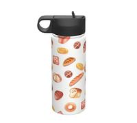 Painted Bread Printing Print 18oz Sports Insulated Kettle Environmental Friendly and Versatile Travel Bottle