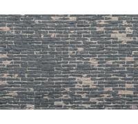 Black brick wallpaper mural rustic effect full photo wall backdrop decor