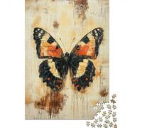 Painted Butterfly 1000-Piece Adult Jigsaw Puzzle, 52x38cm/1000pcs; Smooth White Card with Reduced Dust; A Relaxed Project for Colder Days