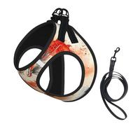Painted Chinese Loong Dog Harness - Breathable, Reflective, And Adjustable Pet Vest, Suitable For Small Cats And Dogs