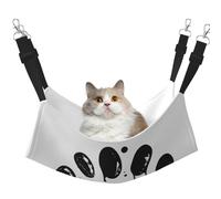 Painted Dog Footprints Printed Pet Hammock - Sleeping Hammock For Cats, Rabbits, Ferrets, Puppies, Small Animals
