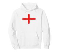 Painted England Flag St George Cross Pullover Hoodie