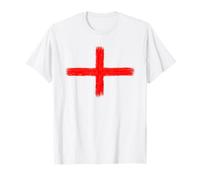 Painted England Flag St George Cross T-Shirt