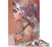 Painted Fae in Profile Jigsaw Puzzles Puzzles for Adults Kids. 1000 Pieces Great Gifts Challenge Toy Educational Game Home Decoration for Adults& Kids Age 14 Years Up 1000pcs (38x26cm)