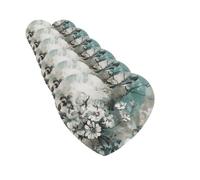 Painted Flower Pattern Car Air Fresheners 6 Pcs Funny Hanging Car Air Fresheners Cute Long Lasting Scented Mirror Hanging Decoration Ornaments Gift Auto Interior Decor For Men Women Heart Shape