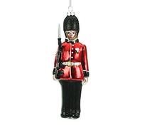 Painted Glass Soldier Hanging Christmas Tree Decoration