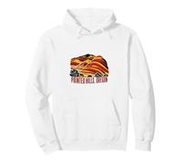 Painted Hills Oregon Retro Landscape Design Pullover Hoodie