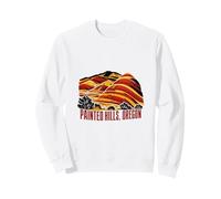 Painted Hills Oregon Retro Landscape Design Sweatshirt