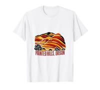 Painted Hills Oregon Retro Landscape Design T-Shirt