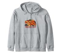 Painted Hills Oregon Retro Landscape Design Zip Hoodie