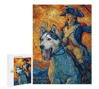 Painted Husky Adventure Puzzle 1000 Teile Schwer Puzzle Spielzeug Lernspiel Impossible Herausforderungsspielzeug Für Erwachsene Kinder 500 PCS