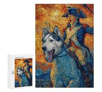 Painted Husky Adventure Puzzle 1000 Teile Schwer Puzzle Spielzeug Lernspiel Impossible Herausforderungsspielzeug Für Erwachsene Kinder 300 PCS