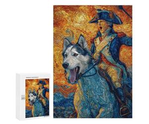 Painted Husky Adventure Puzzle 1000 Teile Schwer Puzzle Spielzeug Lernspiel Impossible Herausforderungsspielzeug Für Erwachsene Kinder 300 PCS