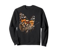 Painted Lady Butterfly Flying Wildlife Nature Butterfly Sweatshirt