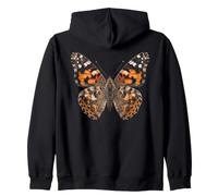 Painted Lady Butterfly Flying Wildlife Nature Butterfly Zip Hoodie
