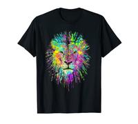 Painted Lion Colourful Love Animal Welfare Kids Adults T-Shirt
