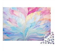 Painted Lotus Jigsaw Puzzles for Adults 1000 Piece, Adult Children Intellective Educational Toy DIY Collectibles Modern Home Decoration Jigsaw Puzzle 1000pcs (75x50cm)