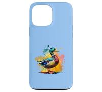 PAINTED MALLARD-DUCK WATERCOLOR EFFECT Case for iPhone 13 Pro Max