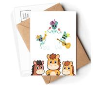 Painted Mexico Undead Festival Postcards Envelopes Cards Mailing Year Horse