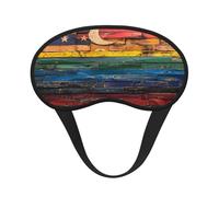 Painted National Flag Ultimate Eye Mask for Sleeping, Soft and Comfortable Eye Mask, Relaxing Zero Pressure Night Blindfold.
