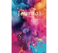 Painted pattern multi-coloured Journal: 120 pages, 6x9 inches, for women seeking reflection and personal inspiration through writing.