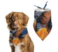 Painted Sea Turtle Dog Bandana Washable & Adjustable Triangle Scarf, Breathable Pet Scarf for Small Medium Large Pets, Cute Fashion Pet Accessory