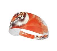 Painted Tiger Head Sports Head Tie â€“ Versatile Headband for Men and Women, Perfect for Running, Yoga, Cycling, and More