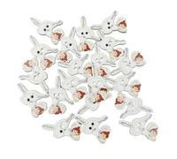 Painted Wooden Ballet Dancing Girl Buttons 100pcs for Sewing