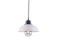 Painted Wrought Iron Hanging Lamp Shade, Industrial Modern Style Ceiling Lighting, E27 Screw Single Head Decoration Pendant Lamp,Coffee Shop Library Bar Chandelier