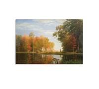 Painter Albert Bierstadt Masterpieces (Autumn Woods) Landscape Posters Picture Print Canvas Poster Wall Paint Art Posters Decor Modern Home Artworks 20x30inch(50x75cm)