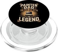 Painter Dad The Man The Myth The Legend Funny Painter PopSockets PopGrip for MagSafe
