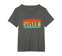 Painter Evolution House Decorator Painting Paint Art Artist T-Shirt, Women's Plus, Asphalt Grey, 1X