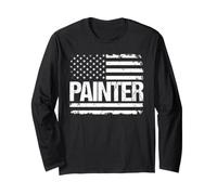 Painter Flag USA Long Sleeve T-Shirt