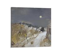 Painter Joan Eardley Catterline in Winter Poster Art Poster Canvas Painting Decor Wall Print Photo Home Modern Decorative Posters 12x12inch(30x30cm)