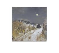 Painter Joan Eardley Catterline in Winter Poster Canvas Painting Poster Wall Art Decorative Picture Prints Modern Decor 12x12inch(30x30cm)