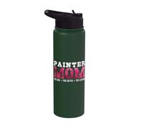 Painter Mom The Idol The Myth The Car Painter Lover Painter Stainless Steel Insulated Water Bottle