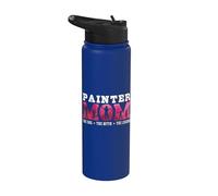 Painter Mom The Idol The Myth The Car Painter Lover Painter Stainless Steel Insulated Water Bottle