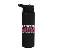Painter Mom The Idol The Myth The Car Painter Lover Painter Stainless Steel Insulated Water Bottle