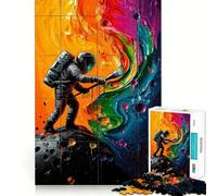 Painter of The Cosmos Jigsaw Puzzle 1000 Piece for Teenagers Mind Skill Toy Peaceful Fun Design Assembly Unique Gift (38x26cm)