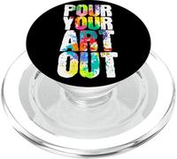 Painter Pour Your Art Out Artist Sketching Creative PopSockets PopGrip for MagSafe