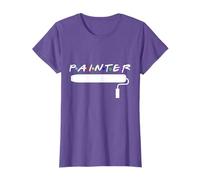 Painter Roller Art Drawing Decorating Painting Colorful T-Shirt
